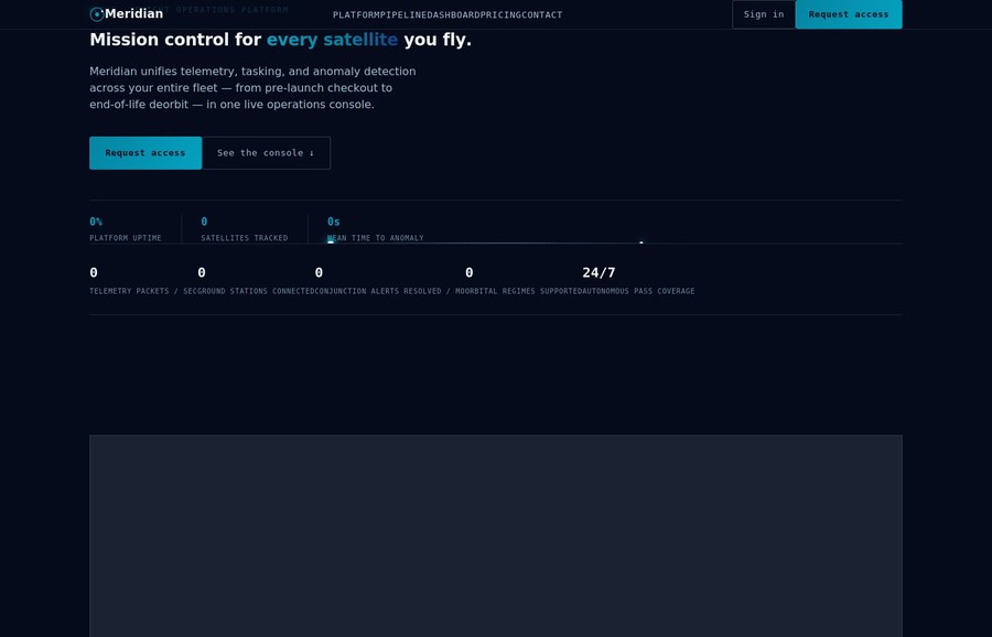 Meridian landing page thumbnail